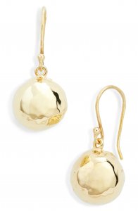 Classico 18K Gold Half Ball Drop Earrings