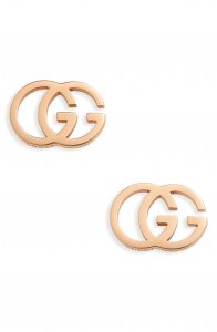 Running G 18K Gold Stud Earrings