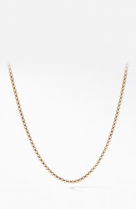 Box Chain Necklace in 18K Gold