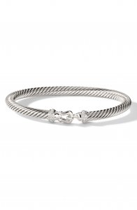 Cable Buckle Bracelet with Diamonds