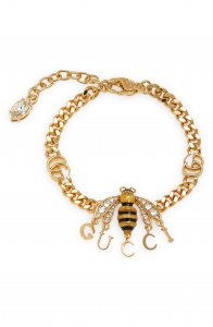 Bee & Interlocking-G Station Bracelet