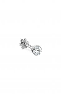 Invisible Set Diamond Threaded Stud Earring
