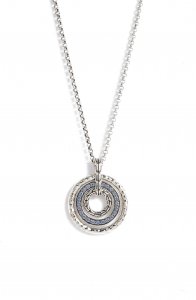 Classic Chain Hammered Pendant