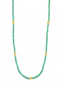 El Mar Emerald Beaded Necklace