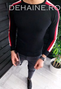 Bluza barbati slim fit neagra ZR 3649 Q-2