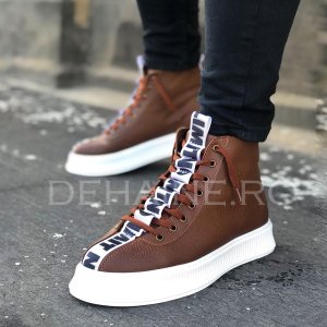 Ghete barbati inalti maro ZR A8121 A14-4