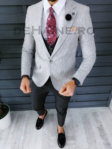 Sacou barbati slim fit ZR A8796 66-1 E