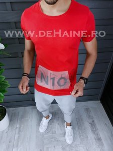 Tricou barbati rosu slim fit ZR B1011 P4-3.2