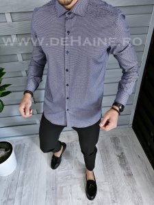 Camasa barbati eleganta cu imprimeu slim fit B1371 W2-3.4.5