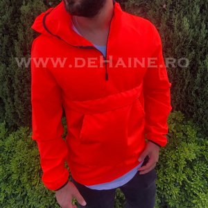 Geaca barbati de toamna portocalie din fas subtire B2370 O5-3 E