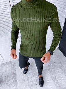 Helanca barbati slim fit kaki B2736 N2-4 E