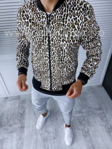 Geaca barbati animal print de primavara B2816 
