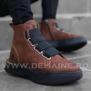 Ghete barbati maro B2953 A12-4 E
