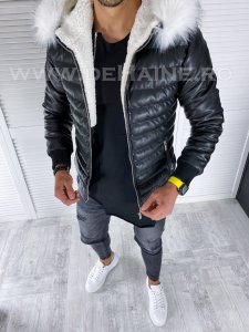 Geaca barbati groasa neagra A8250 48-1.2*