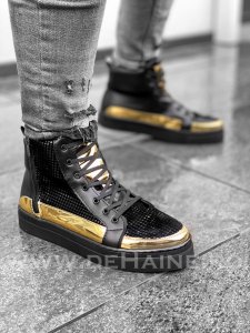 Ghete barbati negre B3169 A20-2