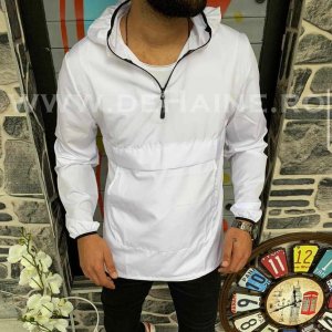 Jacheta barbati de toamna alba din fas subtire B3344 O4-5.6