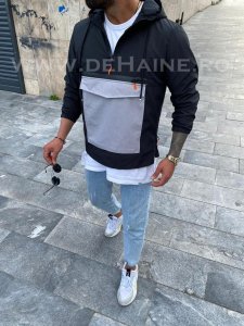 Geaca barbati primavara neagra B3979 24.4-1.2.3