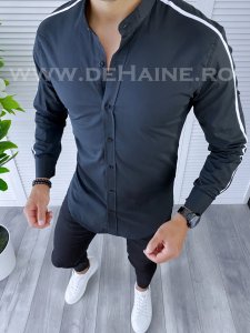 Camasa barbati neagra slim fit B2135 W12-3.1.2 