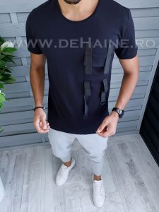 Tricou barbati bleumarin slim fit Vagabond B1950 V5-2.2