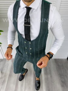 Compleu barbati Vesta + Pantaloni verde B5517 32-2