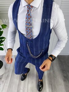 Compleu barbati Vesta + Pantaloni bleumarin B5517 8-1 E* 101-3