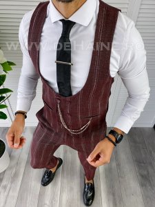 Compleu barbati Vesta + Pantaloni grena B5517 27-5 E* 108-3