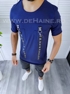 Tricou barbati slim fit bleumarin B1969 P8-4.1