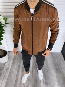 Geaca barbati de toamna maro din fas subtire B5986 29.4-1