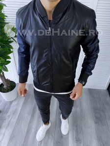 Geaca barbati neagra din piele ecologica B5995 38-2-1.2
