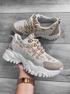 Adidasi dama bej casual B6137/D025 A14-2