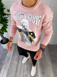 Bluza barbati roz vatuita slim fit K409 18-4.1.2 E 58-1
