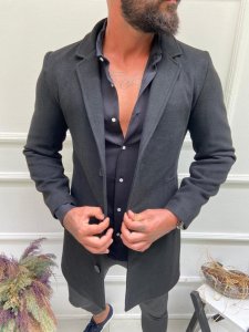 Palton barbati negru B6791 120*