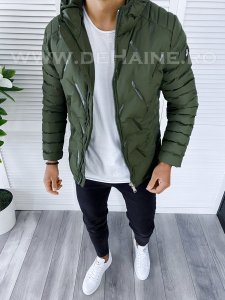 Geaca barbati groasa de iarna kaki B3354 Q1-5