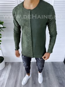 Bluza barbati kaki slim fit T3654 P19-3.2