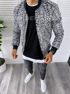 Geaca barbati animal print de primavara B2811 J9-3