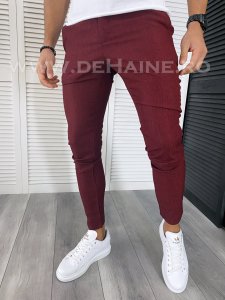 Pantaloni barbati casual regular fit grena B1769 2-3 E F6-5