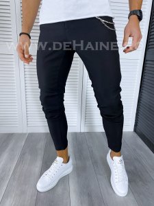 Pantaloni barbati casual regular fit negru B1769 B-2/2-3 E