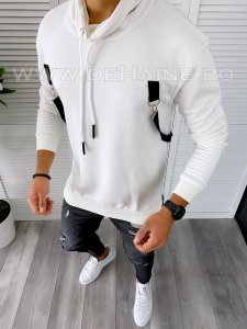 Hanorac barbati slim fit alb 2676 I6-1