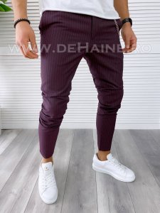 Pantaloni barbati casual regular fit grena A4623 E 5-3 