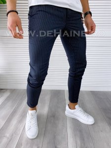 Pantaloni barbati casual regular fit in dungi B1751 8-3 E*