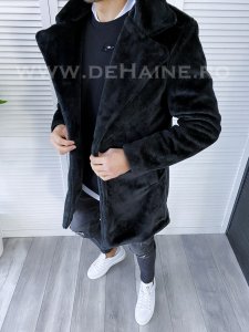 Palton barbati negru B7105 D0