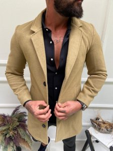 Palton barbati maro deschis B6791 