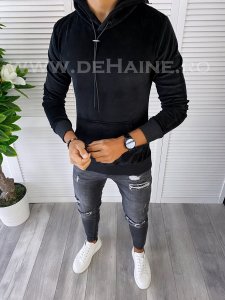 Hanorac barbati negru slim fit K305 18.2-2