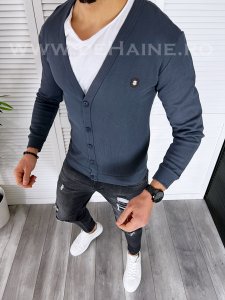 Bluza barbati gri slim fit B7695 U/9-5.1