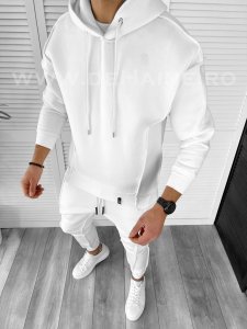 Hanorac barbati slim fit alb K157 P20-2.3