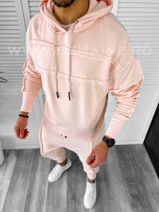 Hanorac barbati slim fit roz K031 i8-4.1