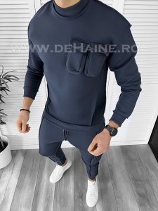 Hanorac barbati slim fit bleumarin K156 K12-2