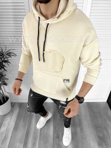 Hanorac barbati slim fit bej K004 U2-3