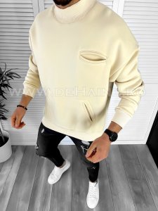 Hanorac barbati bej slim fit K226 X12-5 E