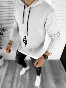 Hanorac barbati gri slim fit K179 K18-4 E 52-1/123-4